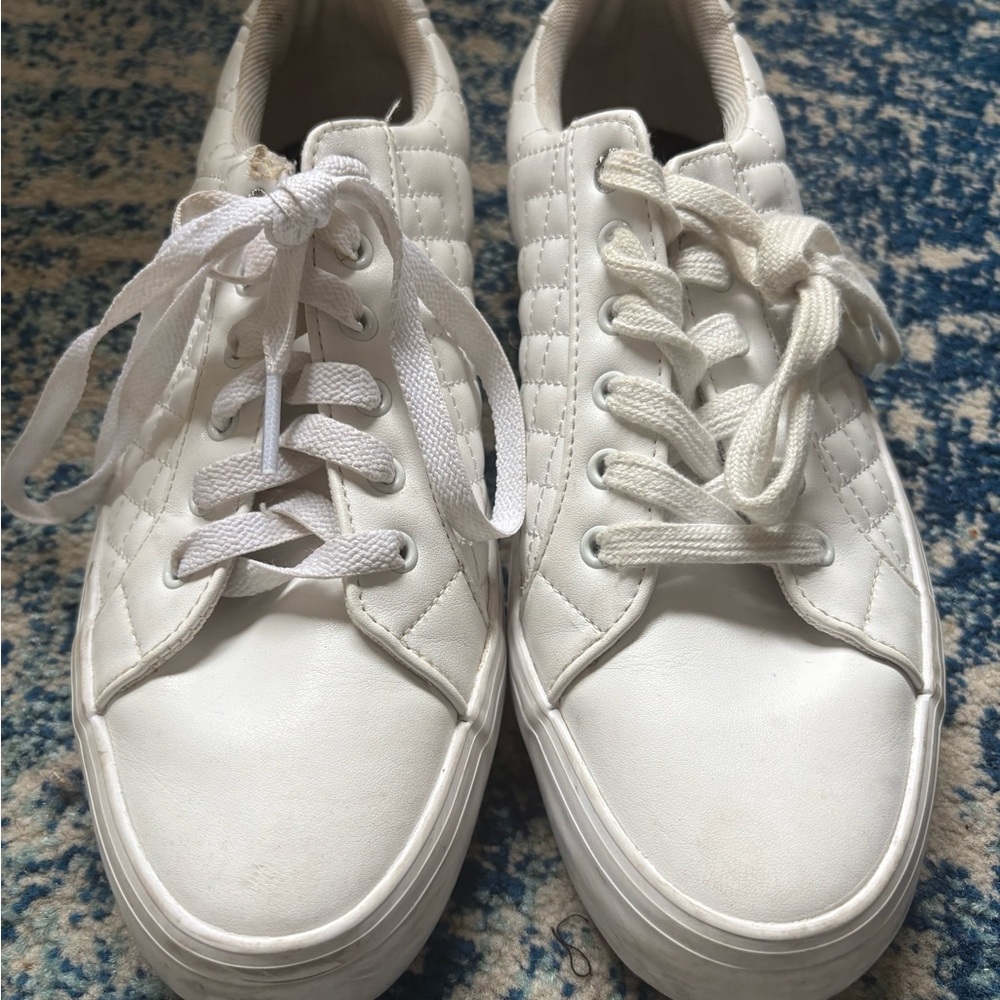 Nautica White Quilted Women's Sneakers